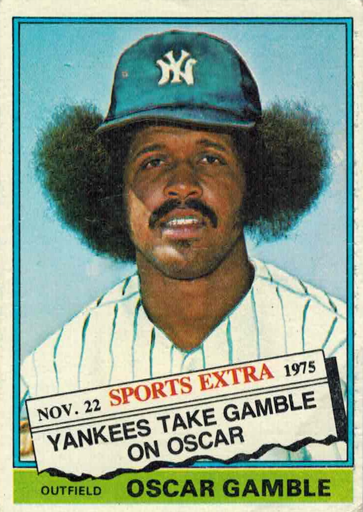 MAJESTIC  OSCAR GAMBLE Cleveland Indians 1975 Cooperstown