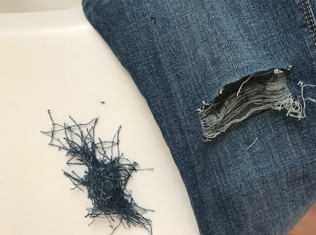 Thrifty Wife, Happy Life | How to: Distress your own denim