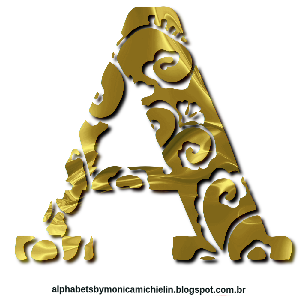 M. Michielin Alphabets GOLDEN ORNAMENT LETTER ALPHABET