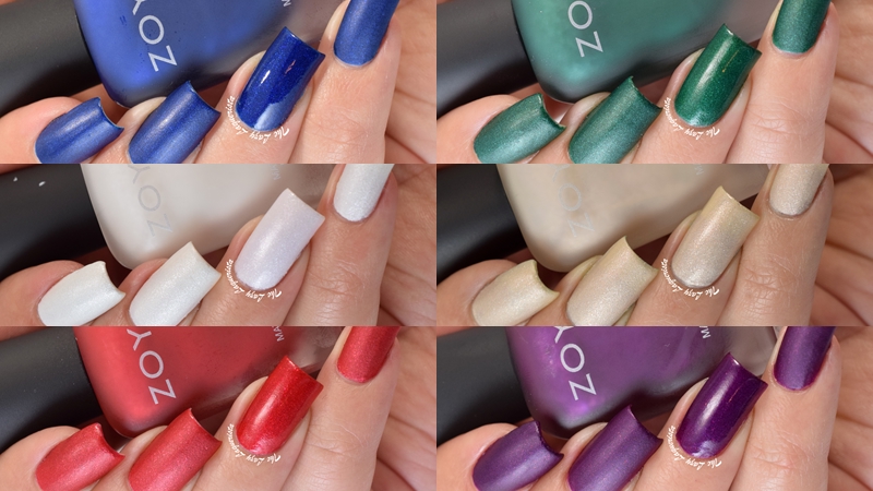 Manicure Manifesto: Zoya Holiday 2015 MatteVelvet Collection Swatches &  Review