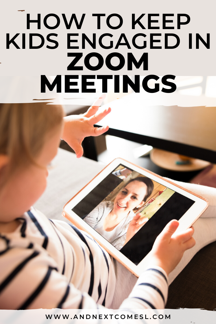 Tips and suggestions for how to keep kids focused and engaged during Zoom meetings and one-to-one online teaching or teletherapy sessions