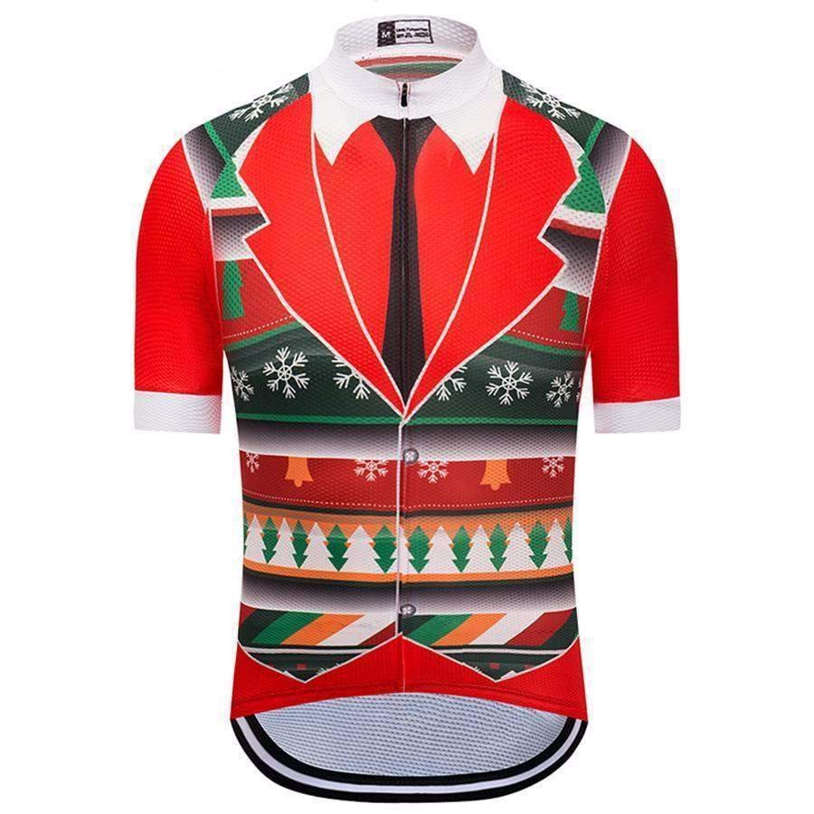 christmas jumper cycling jersey