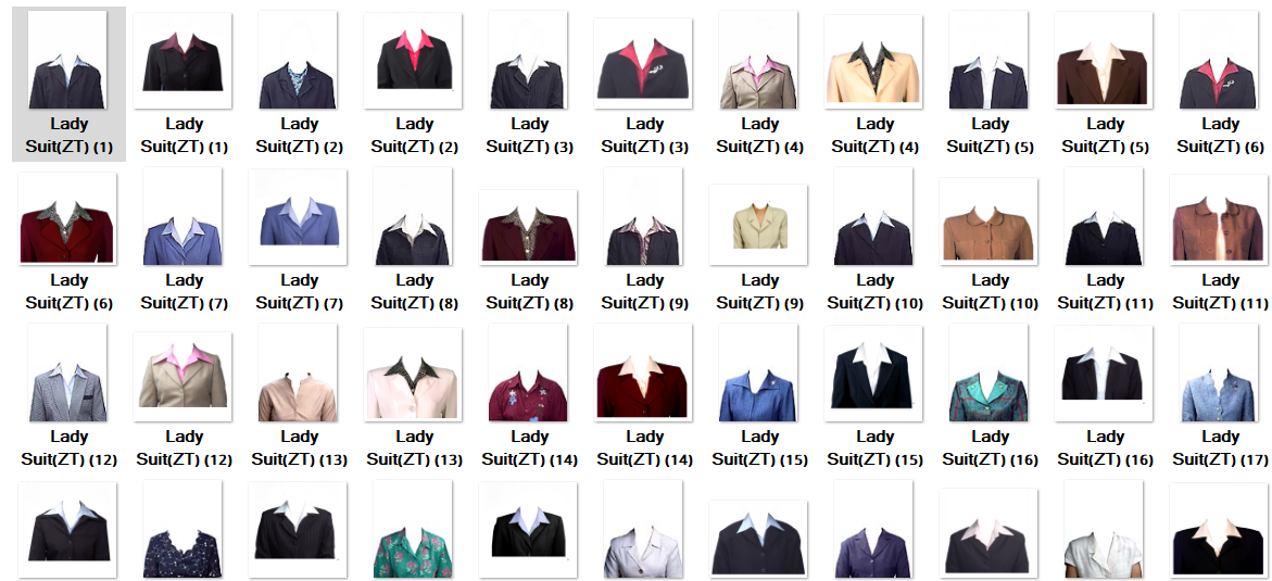 Many Kinds Of Ladies Suits PNG