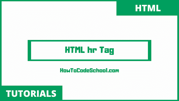 HTML hr Tag