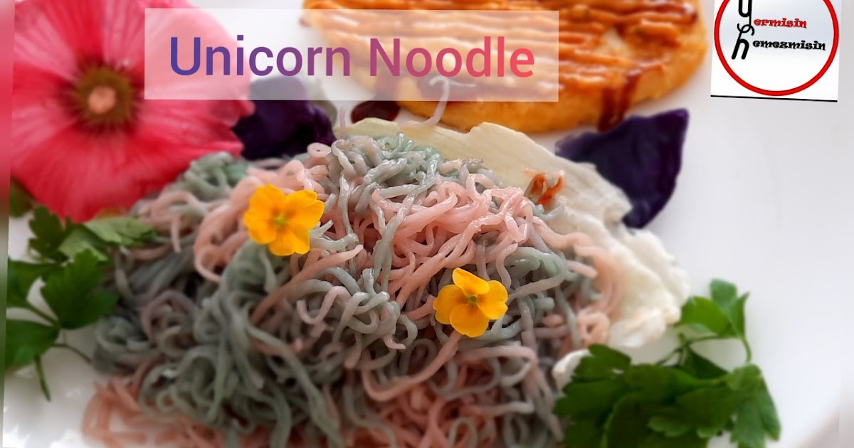 Ev yapımı pastalar,tatlılar tuzlular,yemekler Unicorn Noodle !!! (Gıda