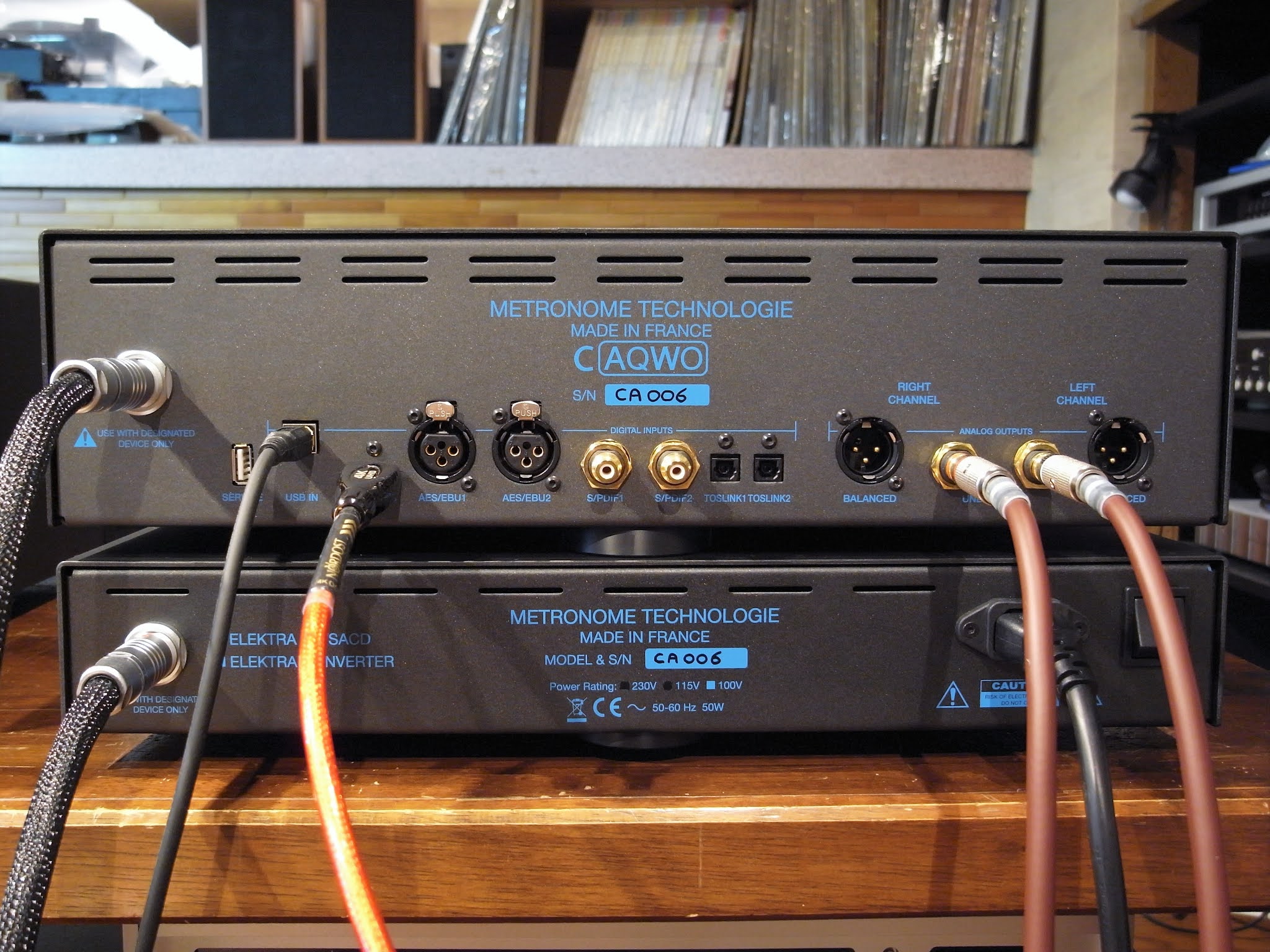 SIS AUDIO BLOG 新製品情報 METRONOME TECHNOLOGIE T/AQWO+C/AQWOを期間限定展示していました！