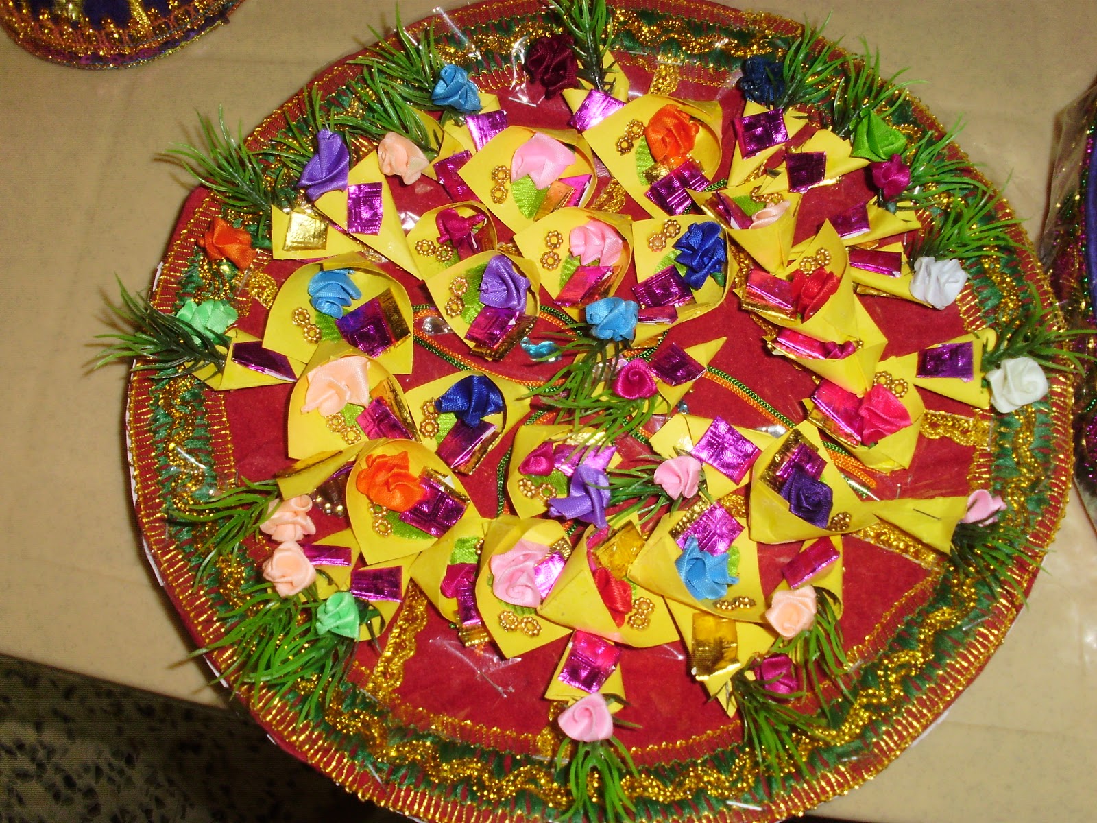Manjal Kumkum Packets* *Saree - Mayur Arts and Crafts