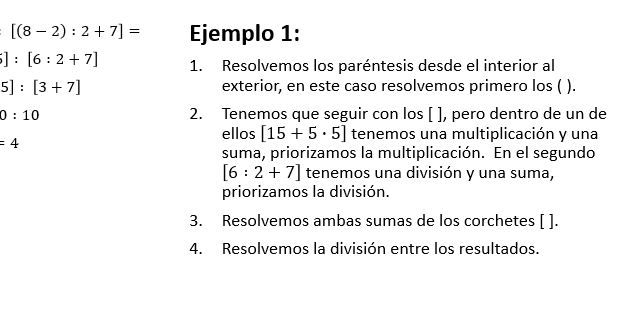 6° año básico Operatoria Combinada