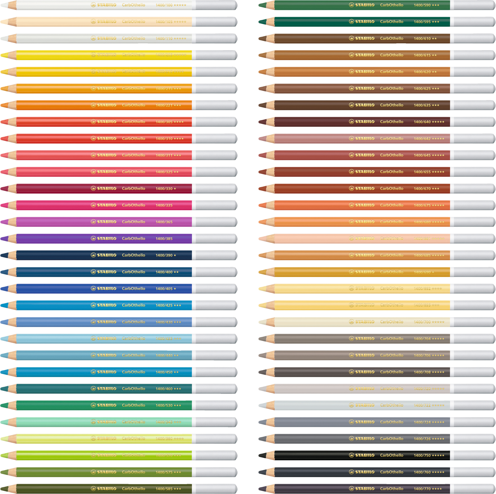Stabilo Carbothello Pastel Pencil 60 Color Set