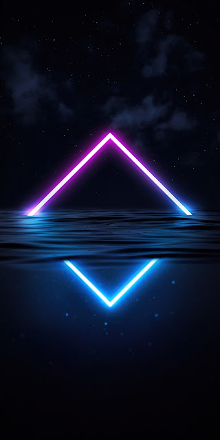 HD Wallpaper Abstract Glowing Neon Triangle HD Wallpaper Abstract Glowing Neon Triangle
