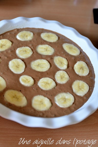 Le "savoureux" , gâteau chocolat-banane de Christophe Felder