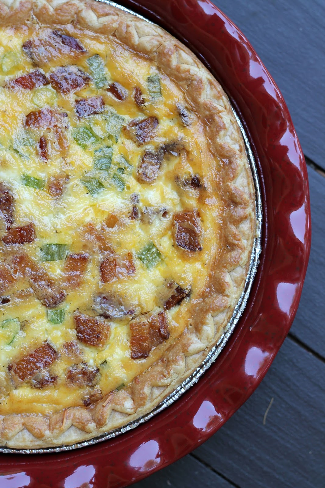 Bacon & Cheddar Grits Quiche Carolina Charm