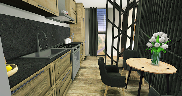 L i n e y S i m s: Small Apartment Livingroom