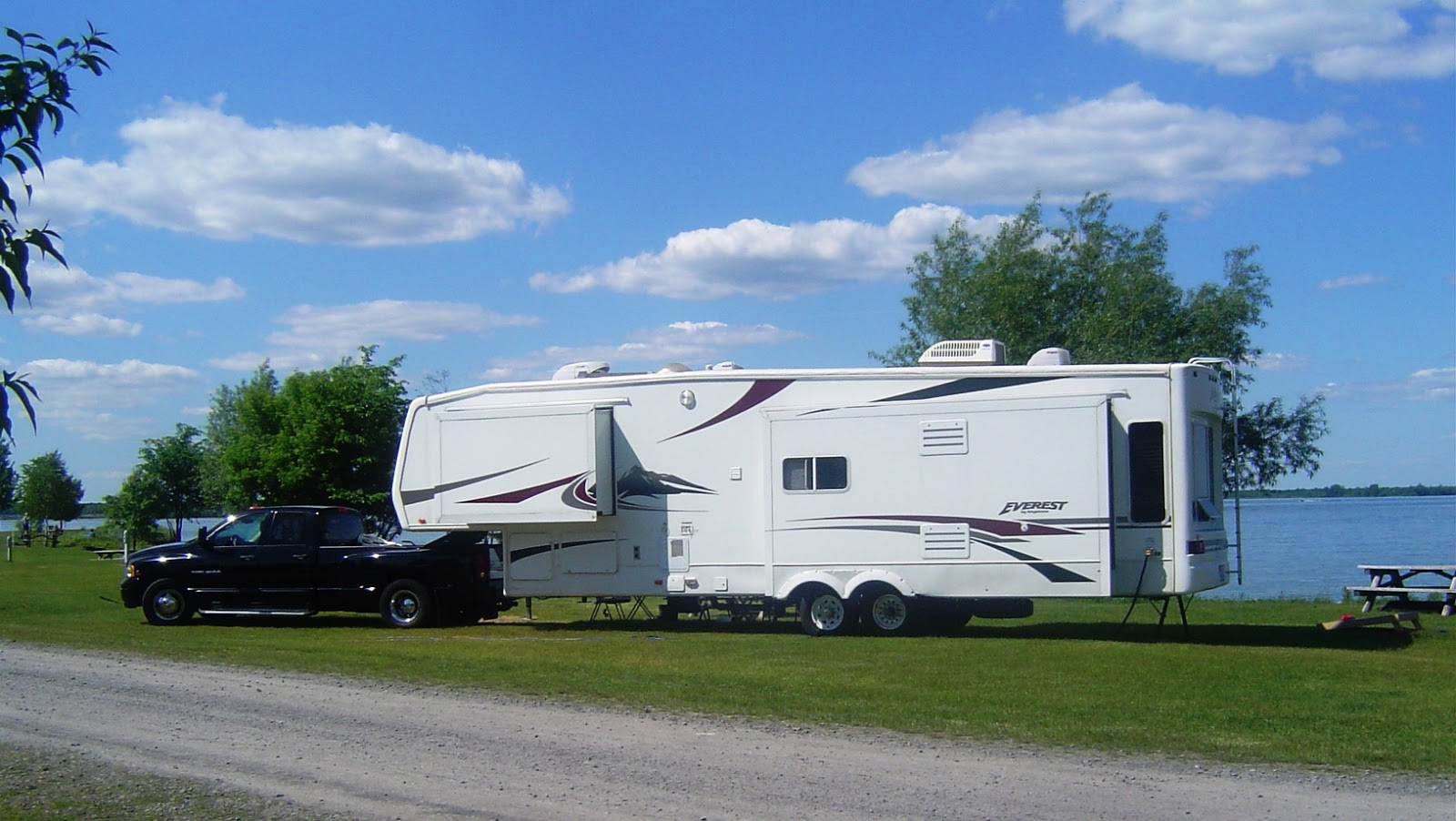 Stories about our RV parking places Cole’s Creek State Park, Waddington, NY