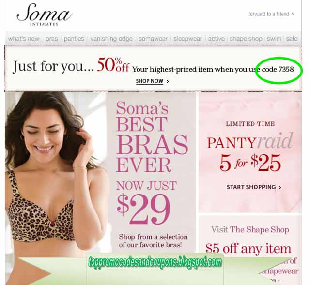coupons soma intimates