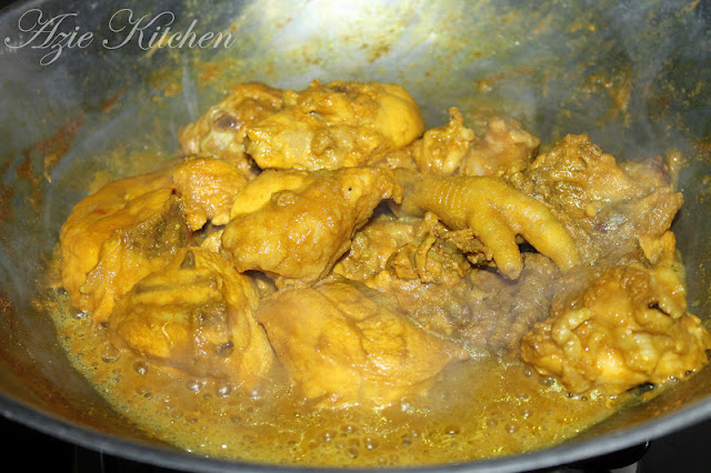 Rendang Cili Padi Ayam Stail Noghori - Azie Kitchen