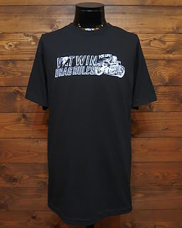 V-Twin Drag Association Tシャツ 黒  Drag Rules