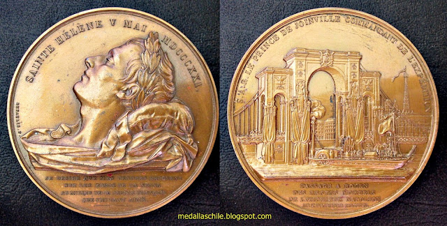 Medalla Repatriación Restos de Napoleón Francia