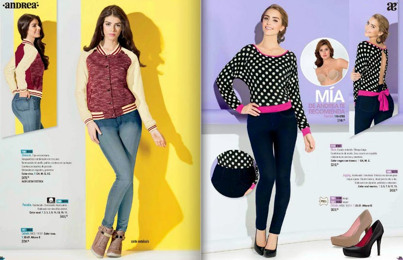 Catalogo digital ropa Andrea 2015 jeans temporada primavera 