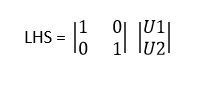 Equating left hand side to the right hand side solution