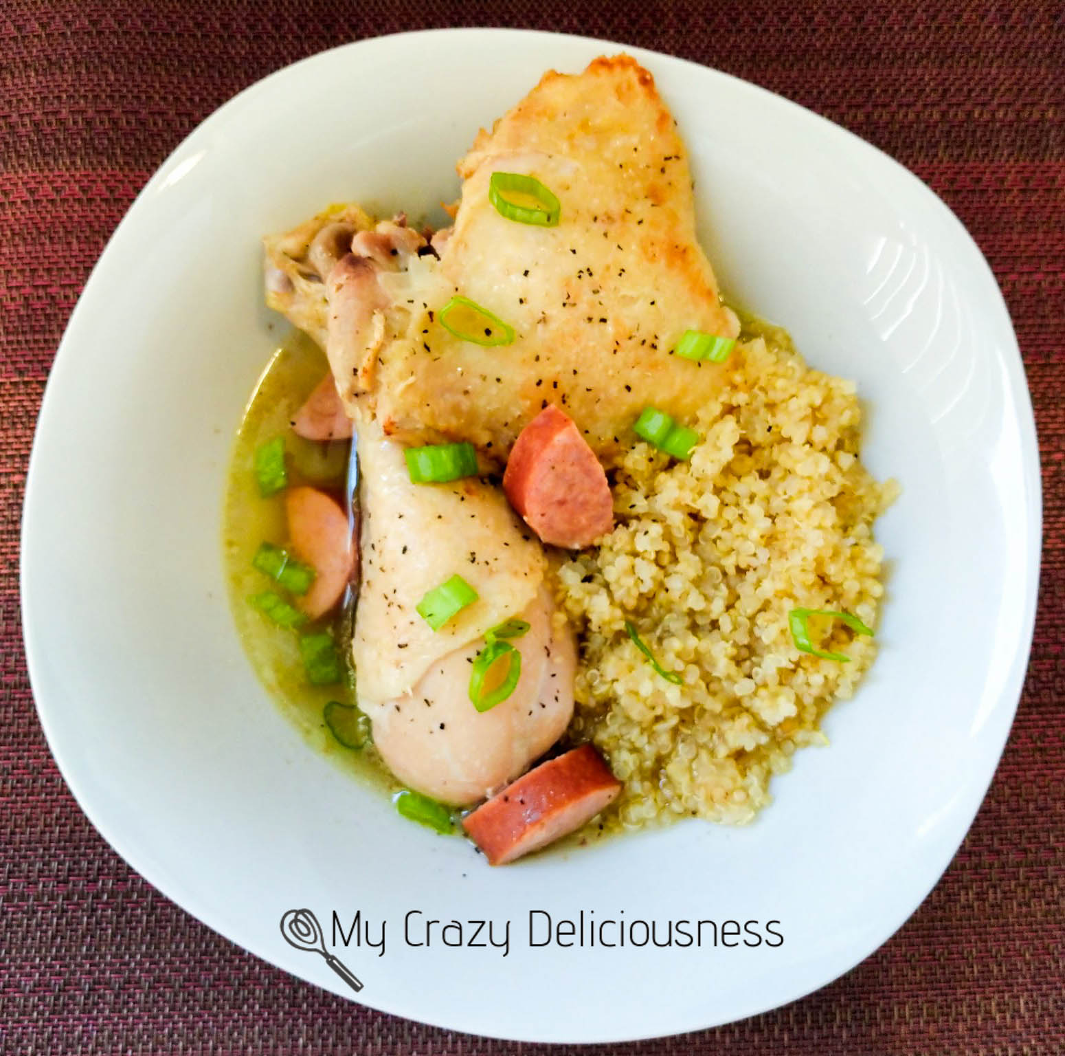 Crazy Deliciousness Chicken and Andouille Sausage