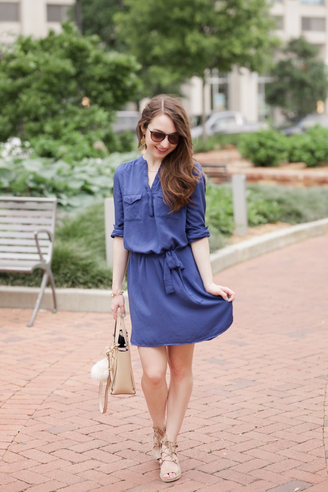 Blue Shirtdress | Caralina Style