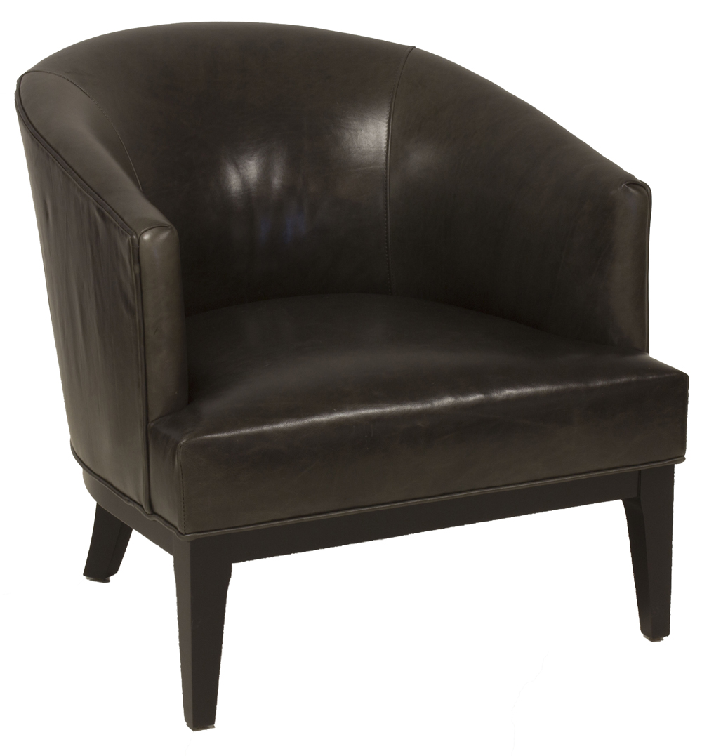 Reupholstered Leather Club Chair Antique Leather Chair ...