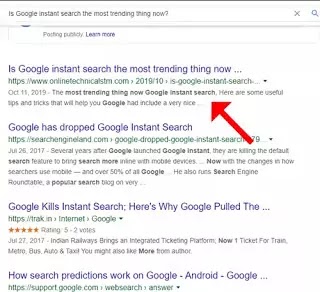 Is Google instant search the most trending thing now?