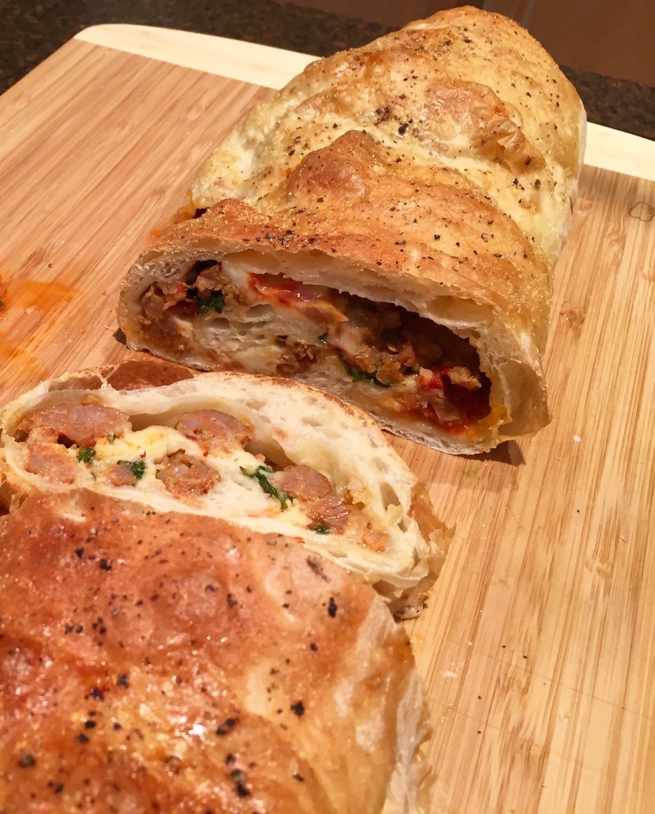 BLUE SKY AHEAD Sausage Bread Homemade By Jim