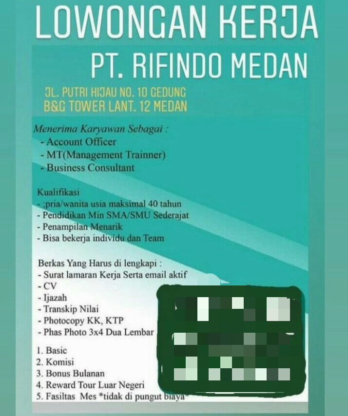 Lowongan Kerja Pt Rifindo Di Medan Loker Medan Desember 2019