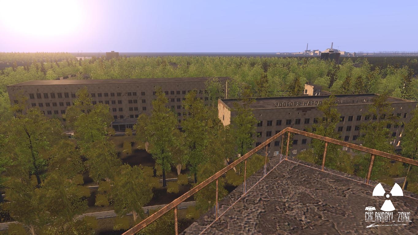 Чернобыль 3d карта