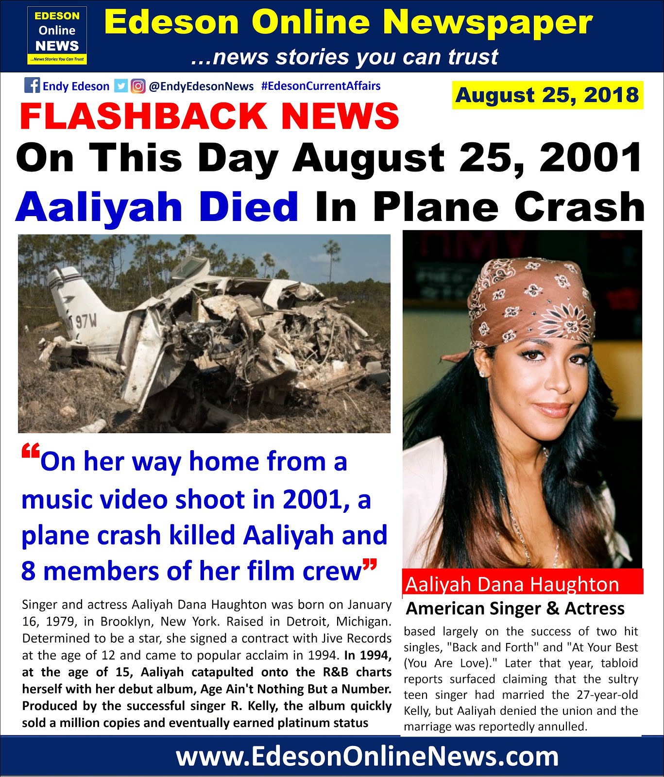 Aaliyah Death Photos 