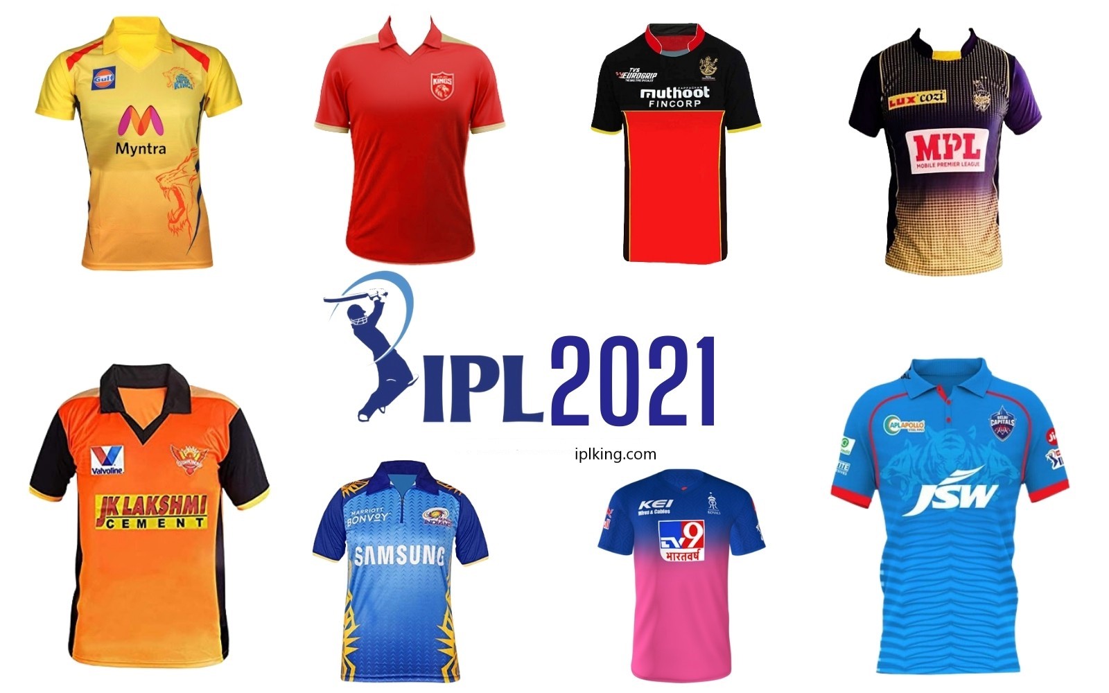 Vivo ipl 2021 all team jersey Clearance