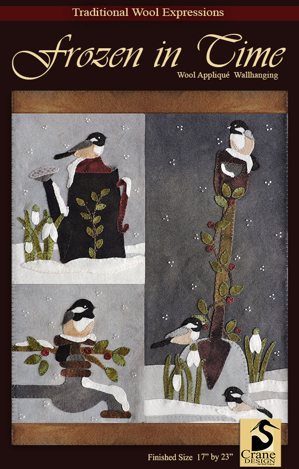 MAKING FRIENDS SNOWMAN CROW WOOL APPLIQUE PATTERN WINTER PENNY RUG *NEW*