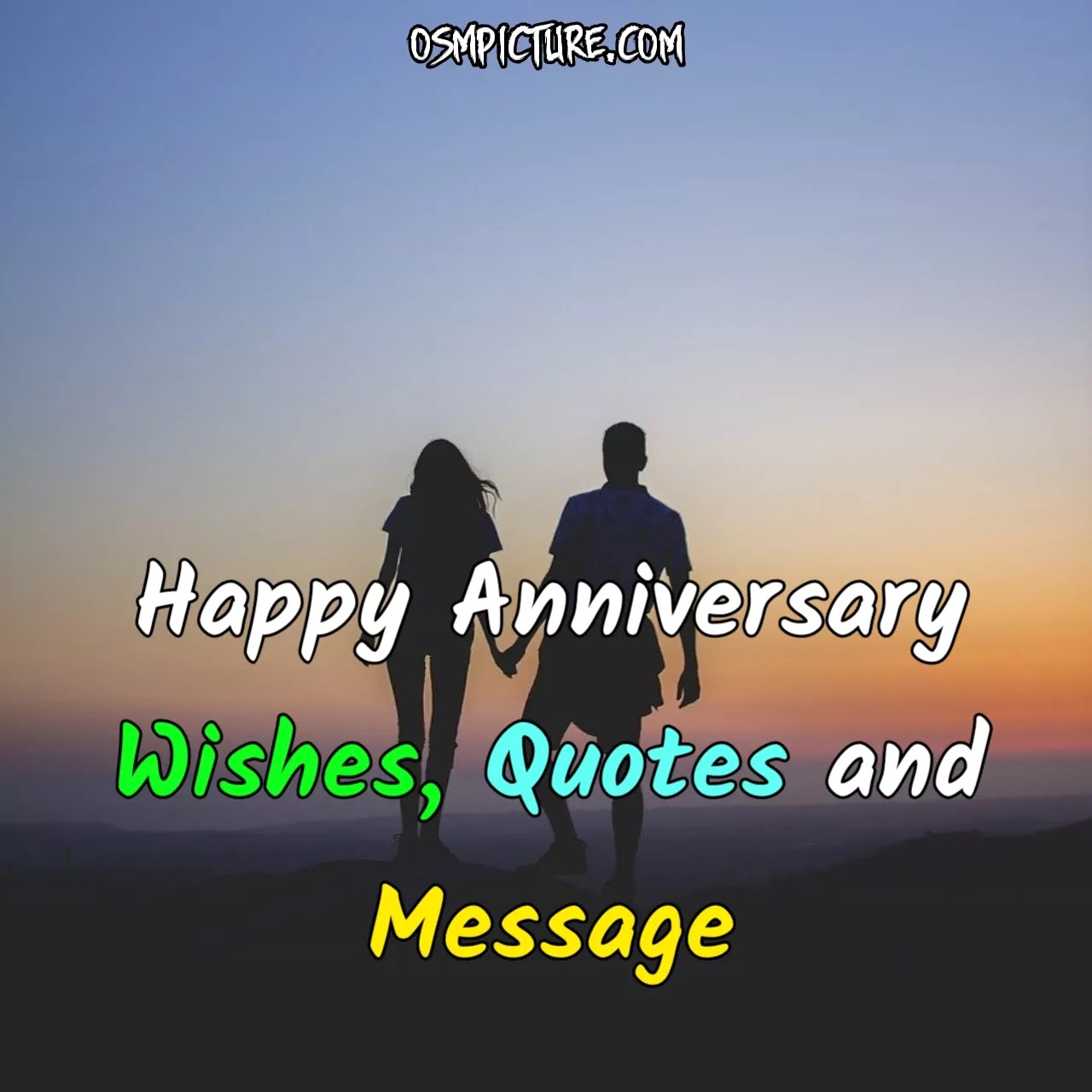 Happy anniversary message in English