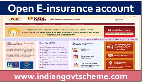 Open E-insurance account