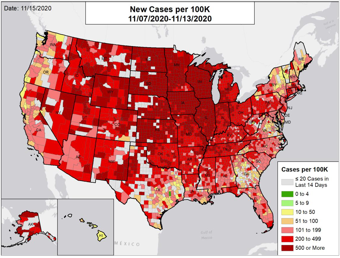 White House report puts Ky. in most dangerous zones for cases and