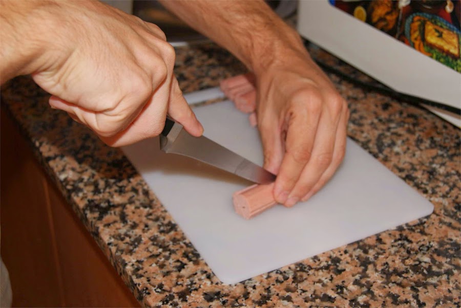 pulpitos de salchicha paso 1