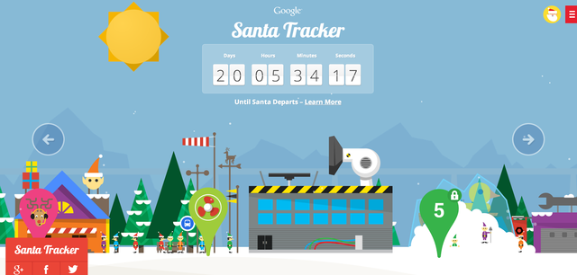 Google Santa Tracker - Acompanhe o Papai Noel no Natal