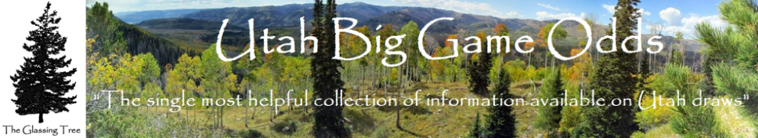 Utah Big Game Odds: The single most helpful collection of information available on Utah draws.