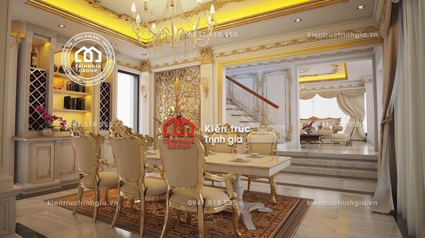 Thiết kế nội thất lâu đài kiến trúc Pháp cổ điển ở Hải Dương - Mã số NT4022 - Ảnh 1