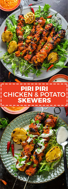 PIRI PIRI CHICKEN AND POTATO SKEWERS PIRI PIRI CHICKEN AND POTATO SKEWERS