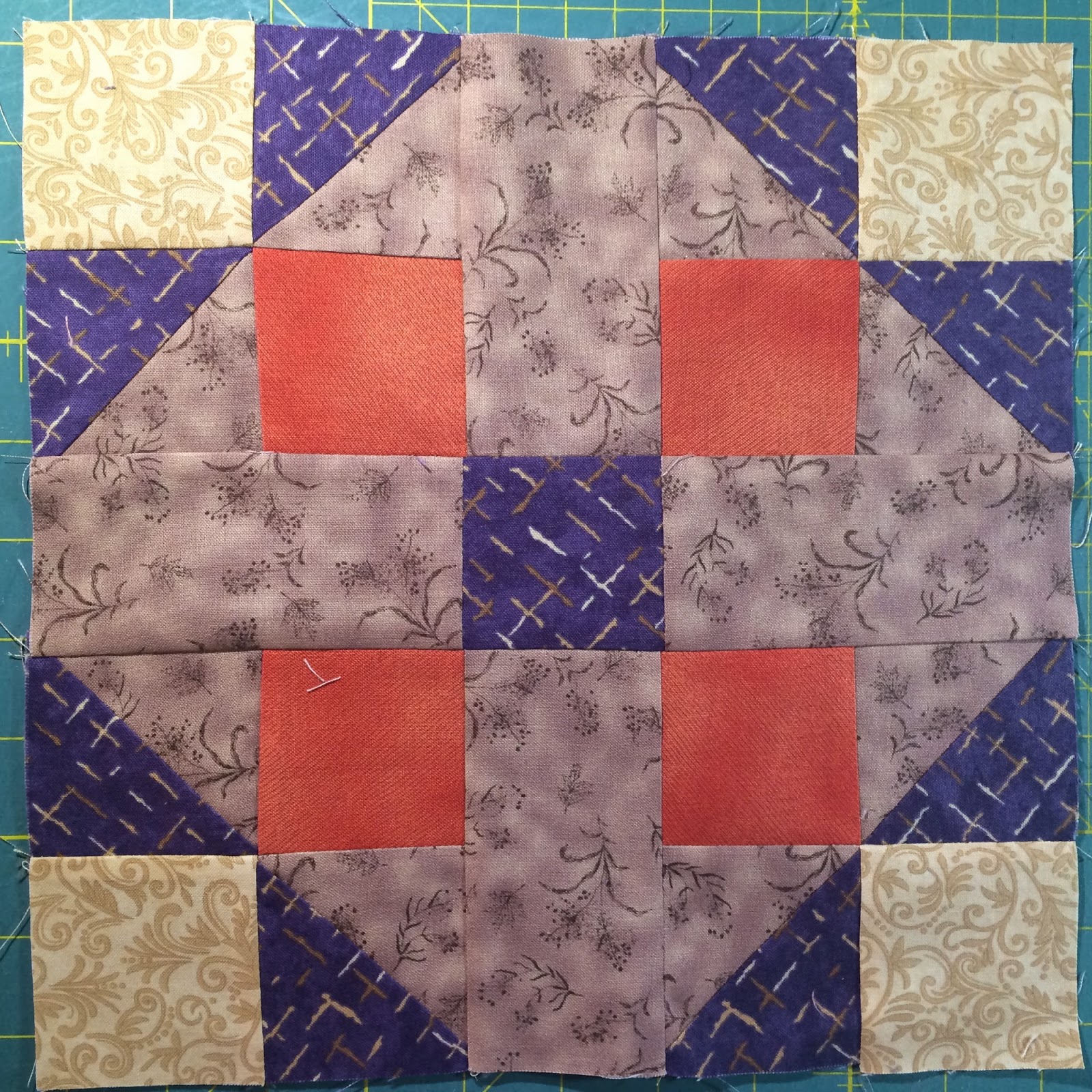 Debby Brown Quilts Globetrotting, block 7 Sydney (the quilting plan)