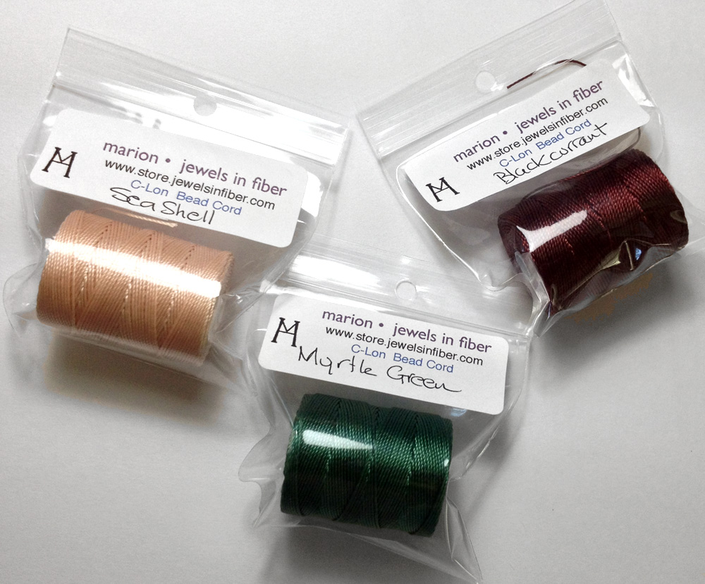 Marion Jewels in Fiber - News and Such: Beading Thread - Comparing