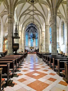 Bratislava in winter: Inside St. Martin's Church