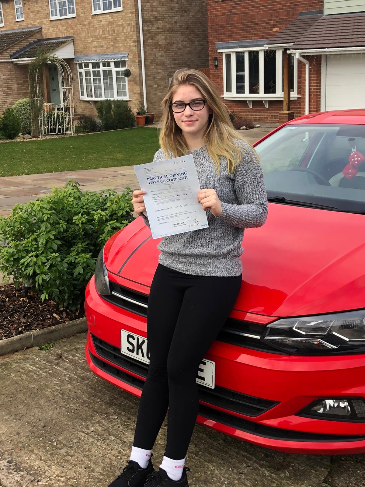 STREETLIFE DRIVING SCHOOL RECENT PASSES WELL DONE Rebecca passed today