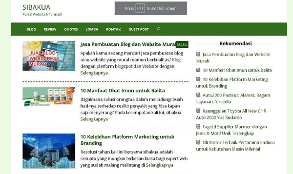 review blog sibakua