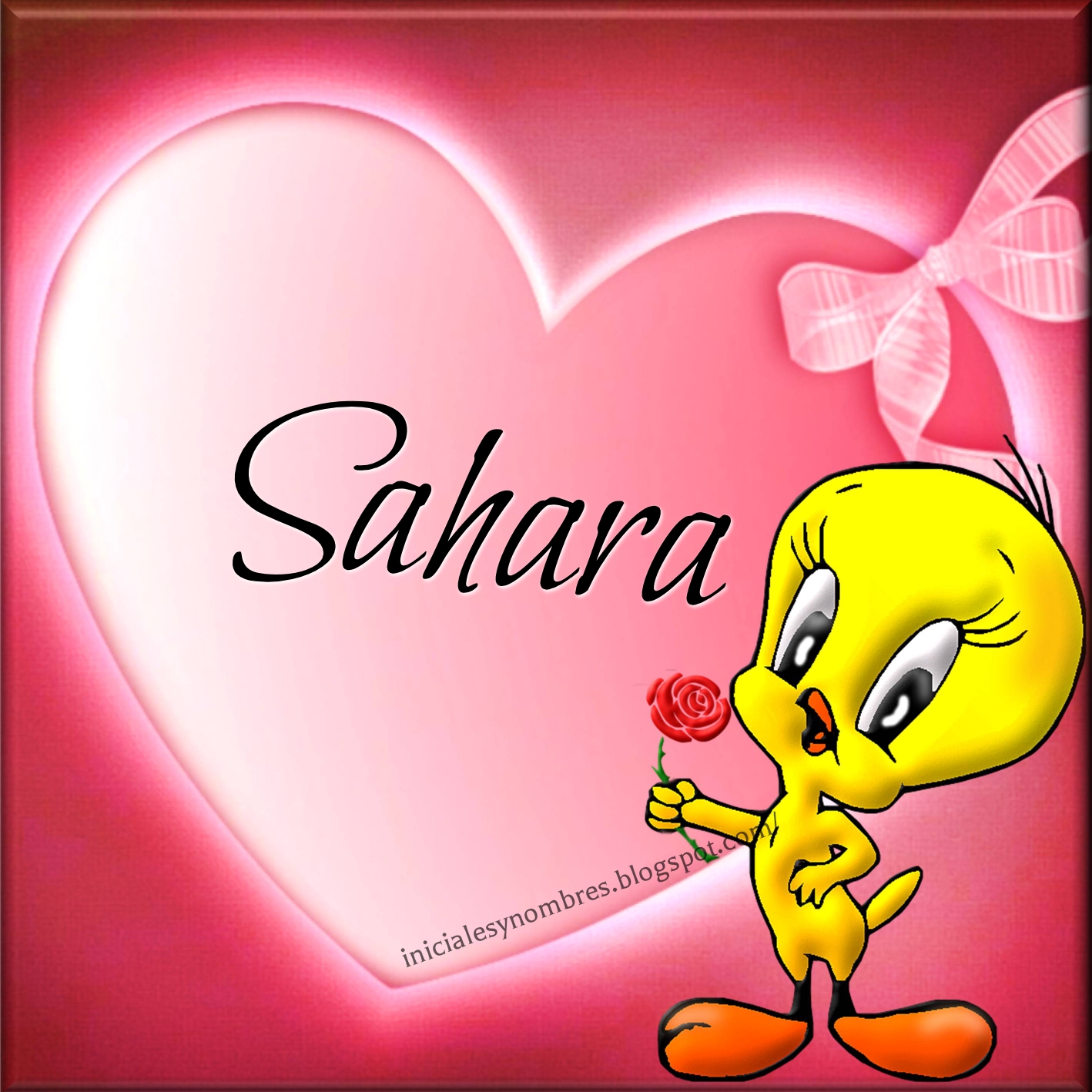 INICIALES Y NOMBRES PARA TI: CORAZON CON PIOLIN