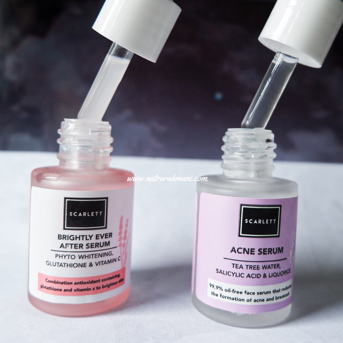 Review Scarlett Acne Serum Dan Scarlett Brightly Ever After Serum Natrarahmani