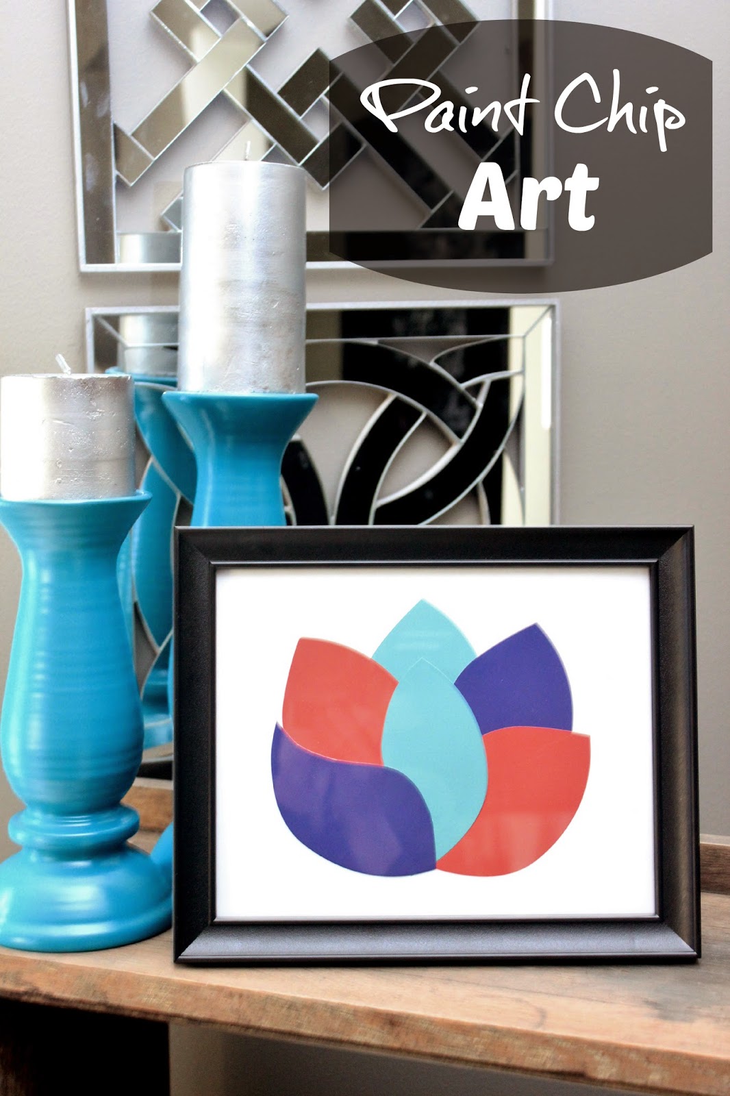 DIY Paint Chip Art (for FREE!) The Happier Homemaker